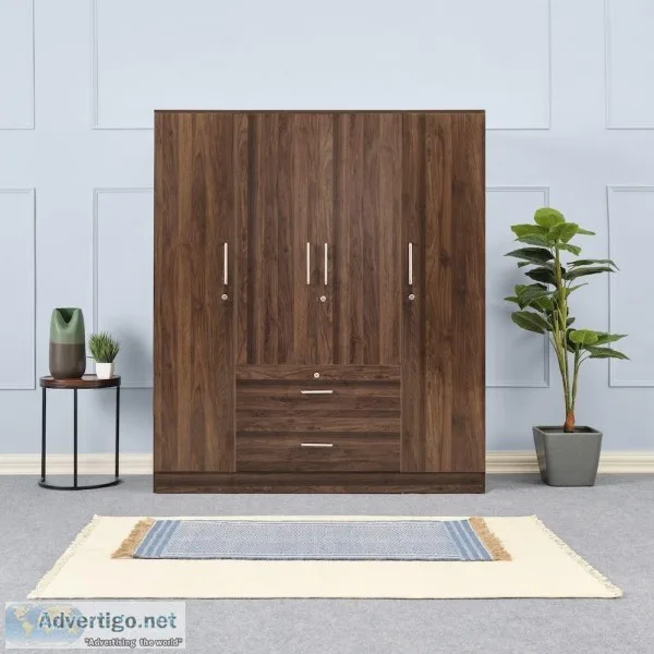 Buy Organza 4 Door Wardrobe Online for Rs 14892  Wakefit
