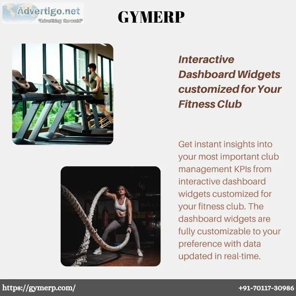 Interactive Dashboard Widgets by GymERP