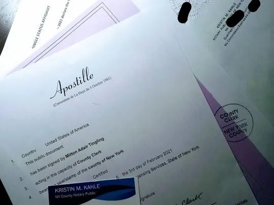 SINGLE STATUS AFFIDAVIT APOSTILLE SERVICES (Express Rush and Sta