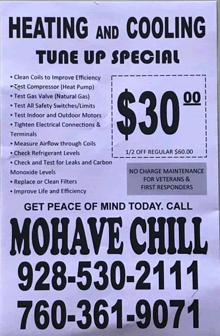 Mohave Chill Heating Air conditioning Refrigeration
