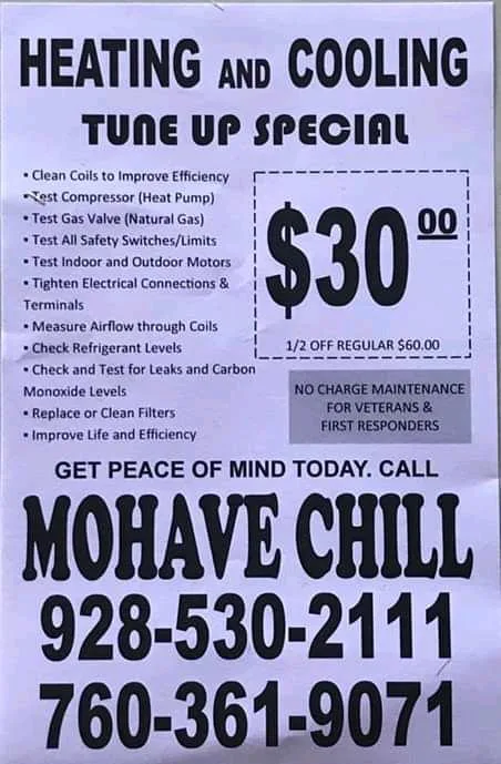 Mohave Chill Heating Air conditioning Refrigeration