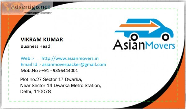 Asian Movers and Packers in Delhi &ndash Call US 9356444001