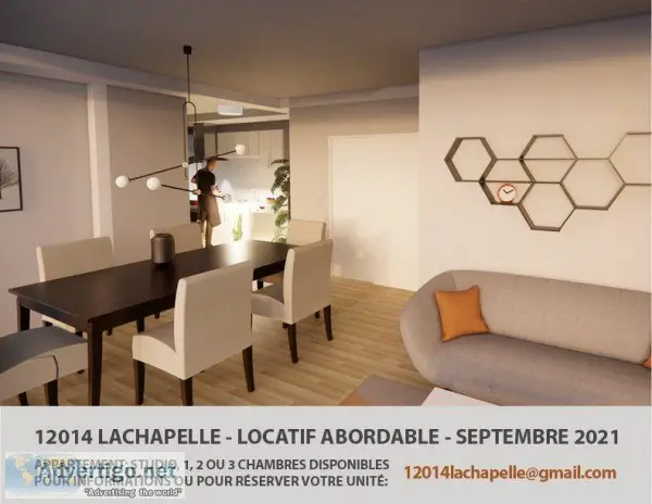  New affordable apartments for rent Ahunstic-Cartiervill e 