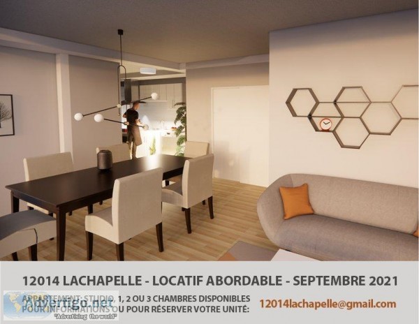  New affordable apartments for rent Ahunstic-Cartiervill e 