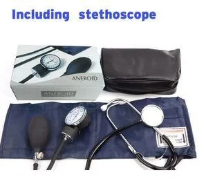 Manual Medical Blood Pressure Monitor Strap Stethoscope Aneroid 