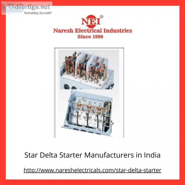 Star Delta Starter Manufacturers In India  Nareshelectrical