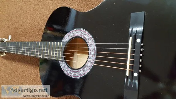 38in Musical Instrument Black And Gray Guitar