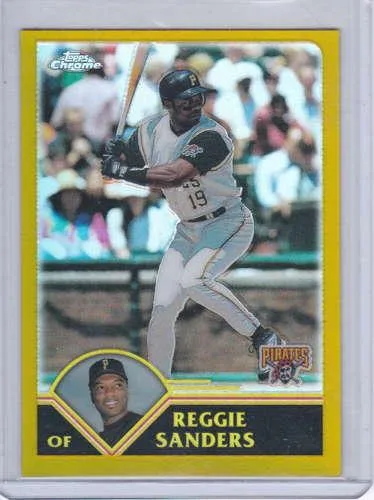 Reggie Sanders 2003 Topps Chrome Gold Refractor (176449) 381