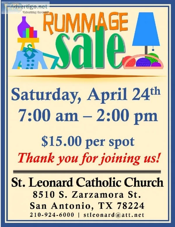 St. Leonard Catholic Church Rummage Sales
