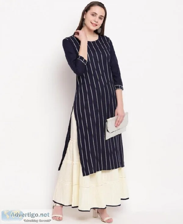 Look Stylish and Classic With Our Comfortable Cotton Kurti