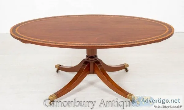 Buy Regency Coffee Table - Antique Mahogany Inlay Online