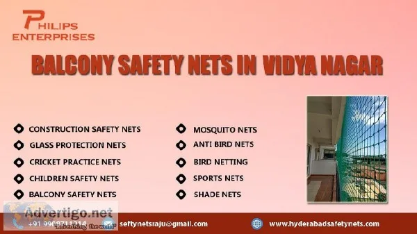 Balcony Safety Nets in Vidya Nagar