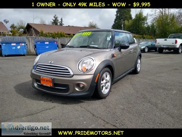 2012 MINI COOPER  1 OWNER  ONLY 49K MILES