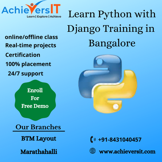 Best institution for Python Training course in Bangalore-Achieve