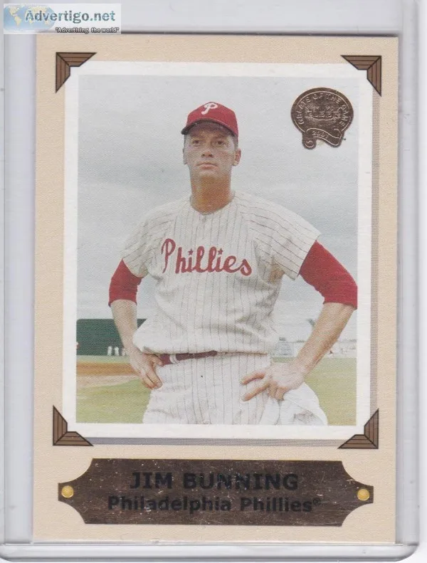Jim Bunning 2001 Fleer Greats of the Game Retrospection Collecti