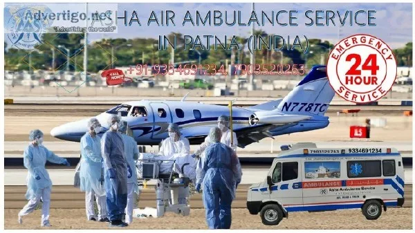 Get Air Ambulance Service for Covid patients with specialist EMS