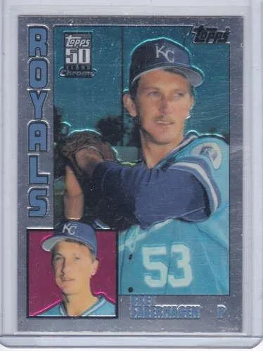 Bret Saberhagen 2001 Topps ChromeTraded T110 11 of 45 1984 Repri
