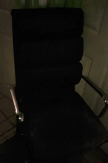 Comfortable Black Leather Chair ONLY 3