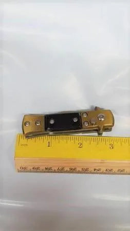 baby button operated pocket knife black