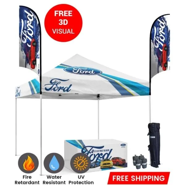 Custom 10x10 tent set - custom design for events