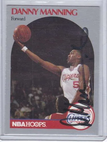 Danny Manning 1990 Hoops Autograph 147