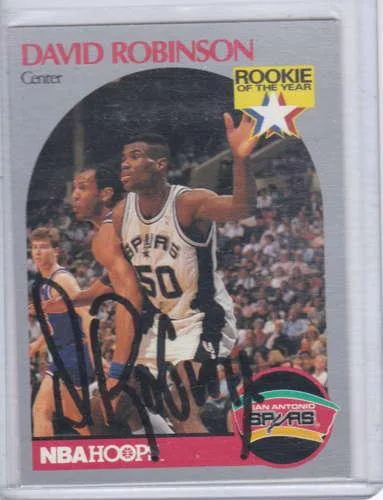 David Robinsson 1990 Hoops Rookie of the Year Autograph 270