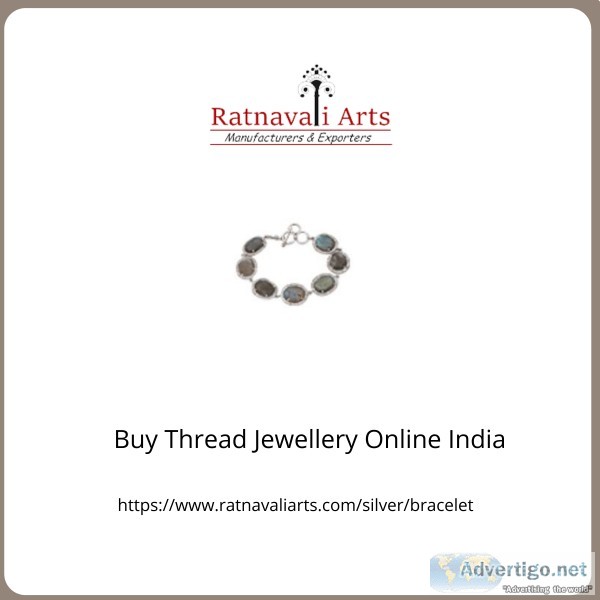 Buy Silver Bracelet Online In India | Buy Thread Jewellery Onlin