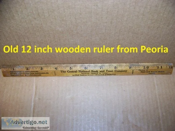 Old ruler from Central National Bank Peoria