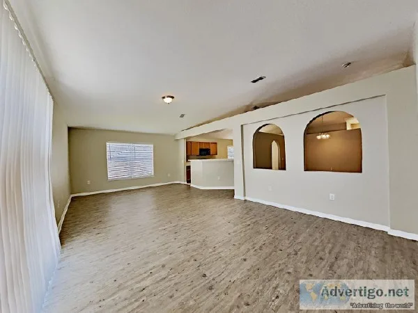 Enjoy the open living room with plenty of natural light