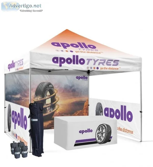 Custom Printed Canopy Tent with Graphics and Colors