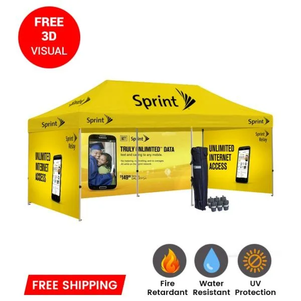 Custom Printed canopy 10 X 20 tent With Your Logo