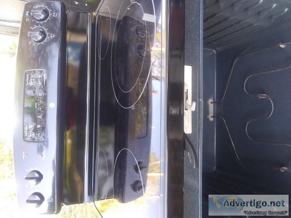 GE Black Electric Oven Range