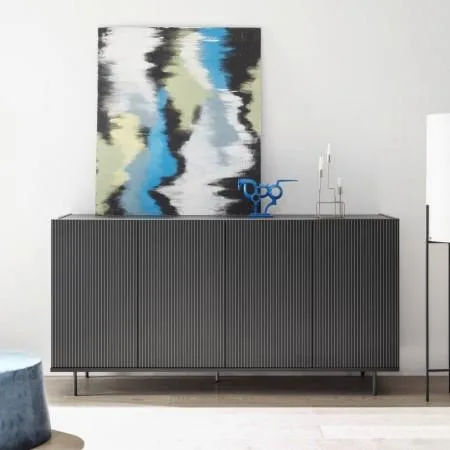 Buy Champion Grey Striped Wide Sideboard