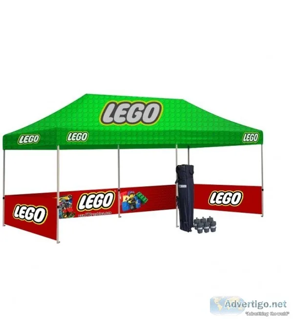 Portable Custom Canopy Tent Packages With Graphics Print