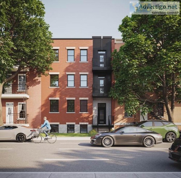Le BoHo 6 condos neufs 2 chambres au c&oeligur d&rsquoHochelaga-