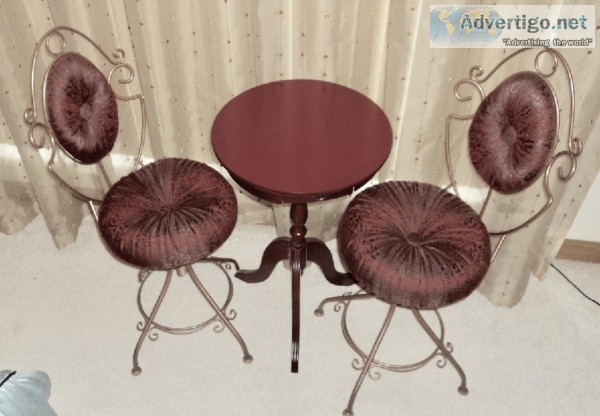 Rare Vintage Miniature Table and Chairs Set