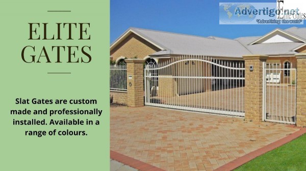 Perth Aluminum Slat Gates installation  Elite Gates