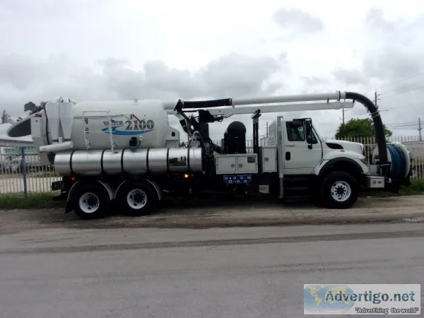 2014 international 7500 vactor 2100 plus vacuum/jetter combo tru