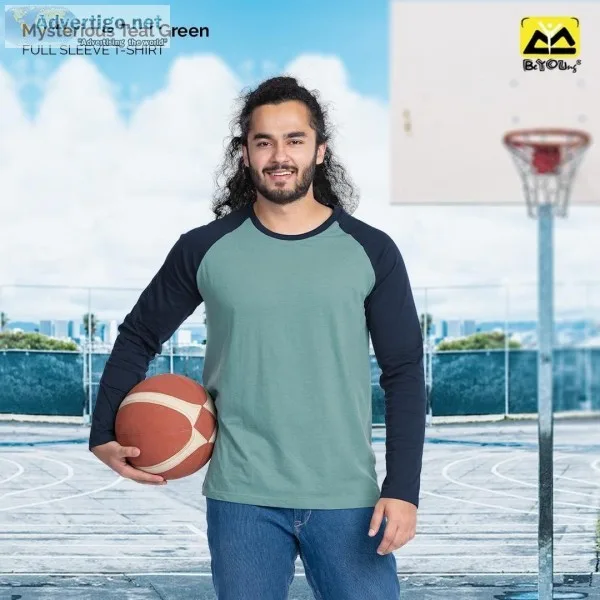 Shop branded full hand t shirt online at beyoung