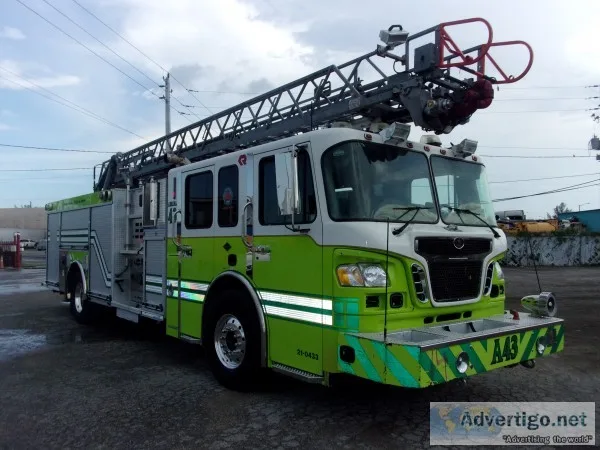 2006 spartan gladiator 60? aerial ladder fire truck