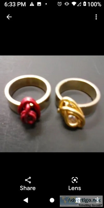 Pvd gold rings