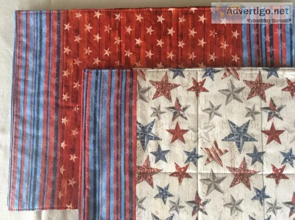 Stars and Stripes Handmade Placemats