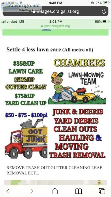 Hauling and trash outs