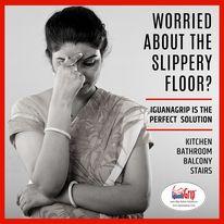 Are worried about a slippery floor
