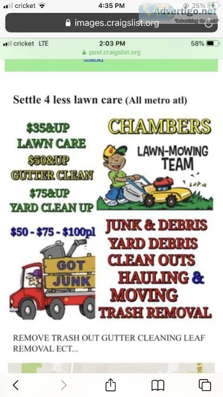 Hauling and trash outs