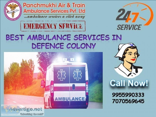 Trustworthy Ambulance Service in Defence Colony by Panchmukhi