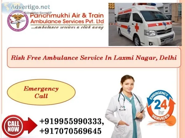 The Finest Life Support Ambulance Services in Laxmi Nagar