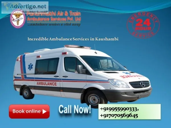 Incredible Ambulance Services in Kaushambi By Panchmukhi