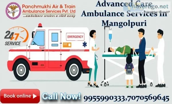 Advanced Care Ambulance Services in Mangolpuri by Panchmukhi