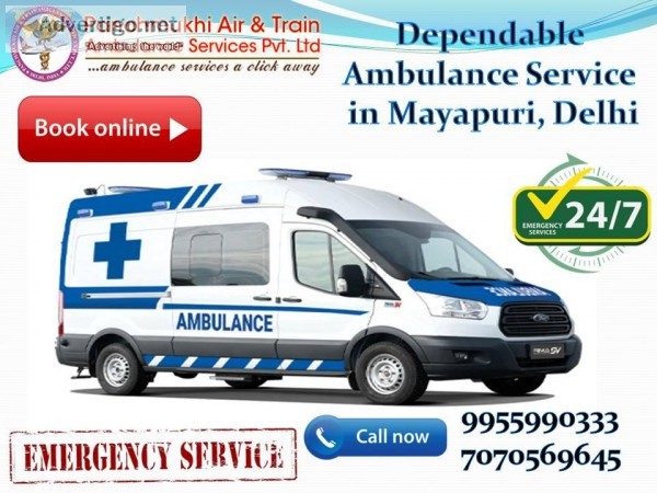 Dependable Ambulance Service in Mayapuri by Panchmukhi